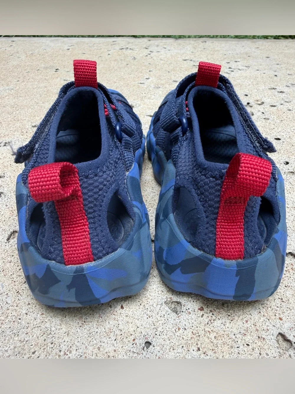 KEEN Kids Navy and Red Hyperport H2 Water Sandal